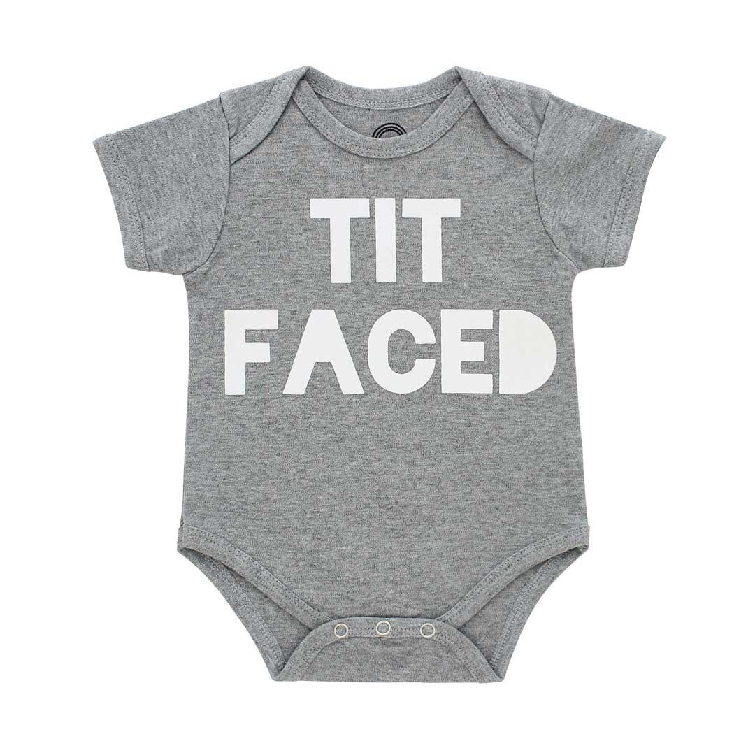 Image of Tit Faced Cotton Baby Onesie
